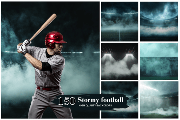 Download 100+ Stormy Football Digital Backgrounds - Premium Resources