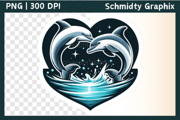 Download Cute Dolphin Heart Love Sublimation PNG - Love sublimation png Collection