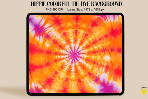 Download Tie Dye Background Orange Rainbow Colors - Rain Collection