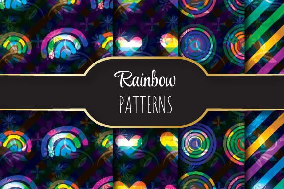 Download Rainbow Patterns - Rain Collection