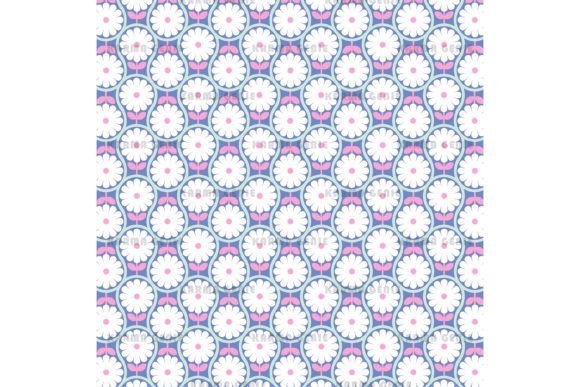 Download White Daisy Flowers Retro Background - Retro background Collection