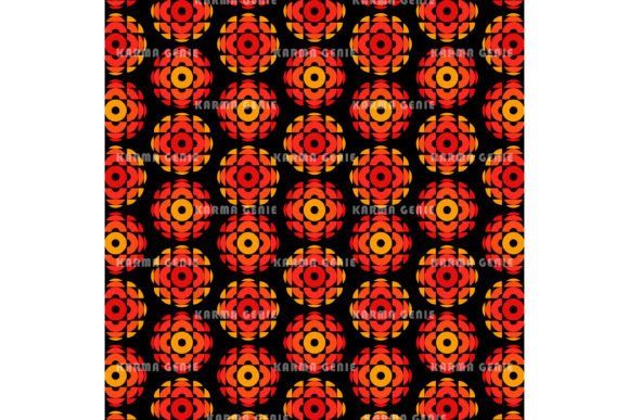 Download Orange Circles 1970s Retro Background - Retro background Collection