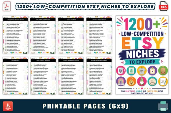 Download 1200+ Low-Competition Etsy Niches - Etsy Collection