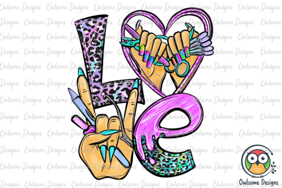 Download Nail Tech Love Sublimation PNG - Love sublimation png Collection
