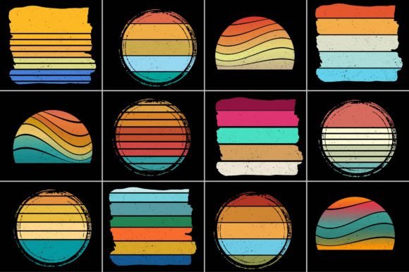 Download Sunset Retro Background for T-Shirt - Retro background Collection